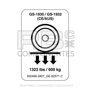 AUTOCOLLANT COMPATIBLE REF. GE 82571