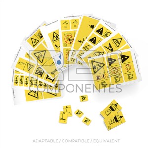 KIT D’AUTOCOLLANTS DE SECURITÉ ADAPTABLES/COMPATIB