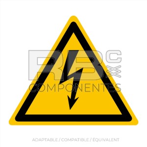 AUTOCOLLANT ISO 7010 - DANGER ELECTRIQUE