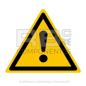 AUTOCOLLANT ISO 7010 - ATTENTION DANGER