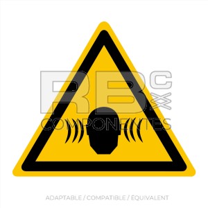 AUTOCOLLANT ISO 7010 - DANGER BRUIT FORT
