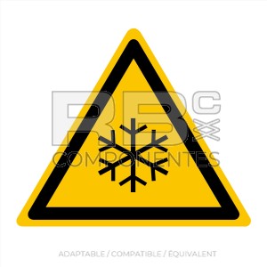 AUTOCOLLANT ISO 7010 - DANGER BASSE TEMPERATURE