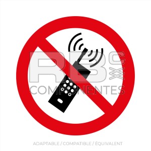 AUTOCOLLANT ISO 7010 NE PAS UTILISER TELEPHONES