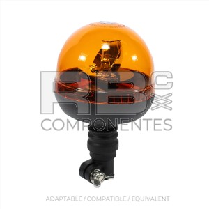 GYROPHARE TUBULAIRE FLEXIBLE  12V. OU 24V.