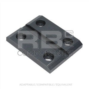 PATIN RECTANGULAIRE 105x85x12MM