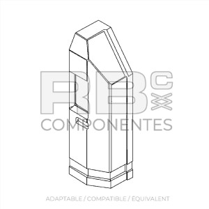 CAPOT COTÉ PUPITRE BAS COMPATIBLE GE 101968