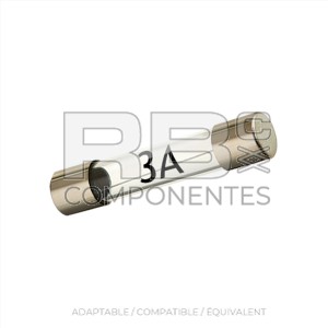 FUSIBLE DE VERRE DE 3 AMP 32 MM
