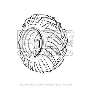 ROUE  ADAPTABLE JL 0253088, LH, 12-16.5 PR12