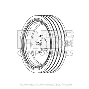 ROUE NON MARKING ADAPTABLE SJ 155717