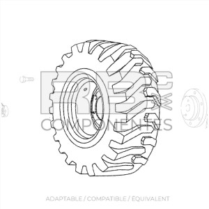 ROUE ADAPTABLE GE 79101 (26x12D380 PR8)