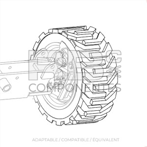 ROUE  ADAPTABLE REF 88258