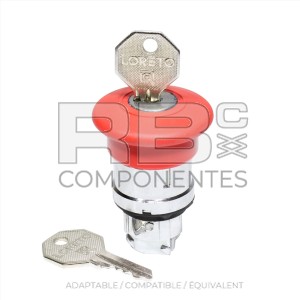 ARRÊT D’URGENCE COUP DE POING AVEC CLÉ, SUPPORT IN