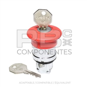 ARRÊT D’URGENCE COUP DE POING AVEC CLÉ, SUPPORT IN