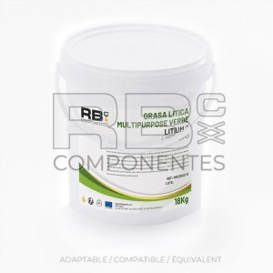 GRASA LITICA MULTIPURPOSE VERDE - LITIUM 2 18L(-20ºC a 125ºC)