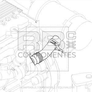 TUYAU D'ÉCHAPPEMENT COMPATIBLE GE 70445