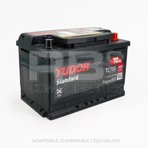 BATTERIE DÉMARRAGE TUDOR STANDARD 70AH 278x175x190