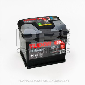 BATTERIE DÉMARRAGE TUDOR TECHNICA 50AH 207x175x190