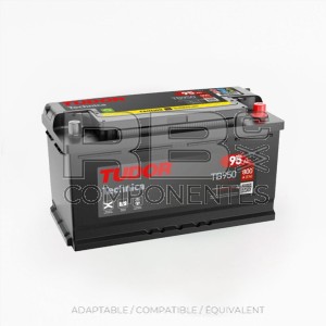 BATTERIE DÉMARRAGE TUDOR TECHNICA 95AH 353x175x190