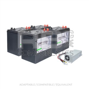 KIT BATTERIE 4X RB052006.DIS + CHARGEU RB001003.V4