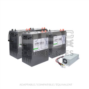 KIT BATTERIE 4X RB052005.DIS + CHARGEU RB001003.V4